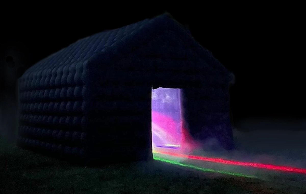 inflatable nightclub is a feast for the senses