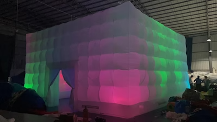 inflatable night club setup